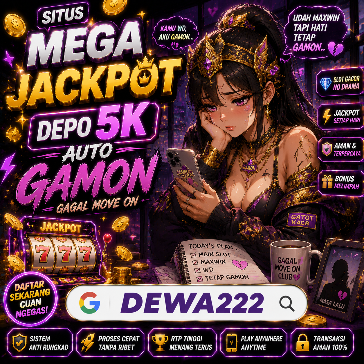 Slot Depo 5k Front Black 